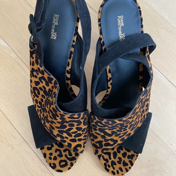 DIANE von Furstenberg Open Toe Heels "Bailie" 10 - Picture 10 of 12